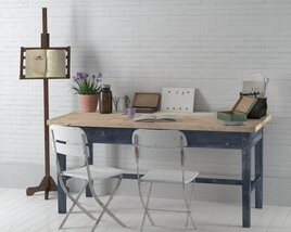 Modern Home Office Setup 17 Modelo 3D