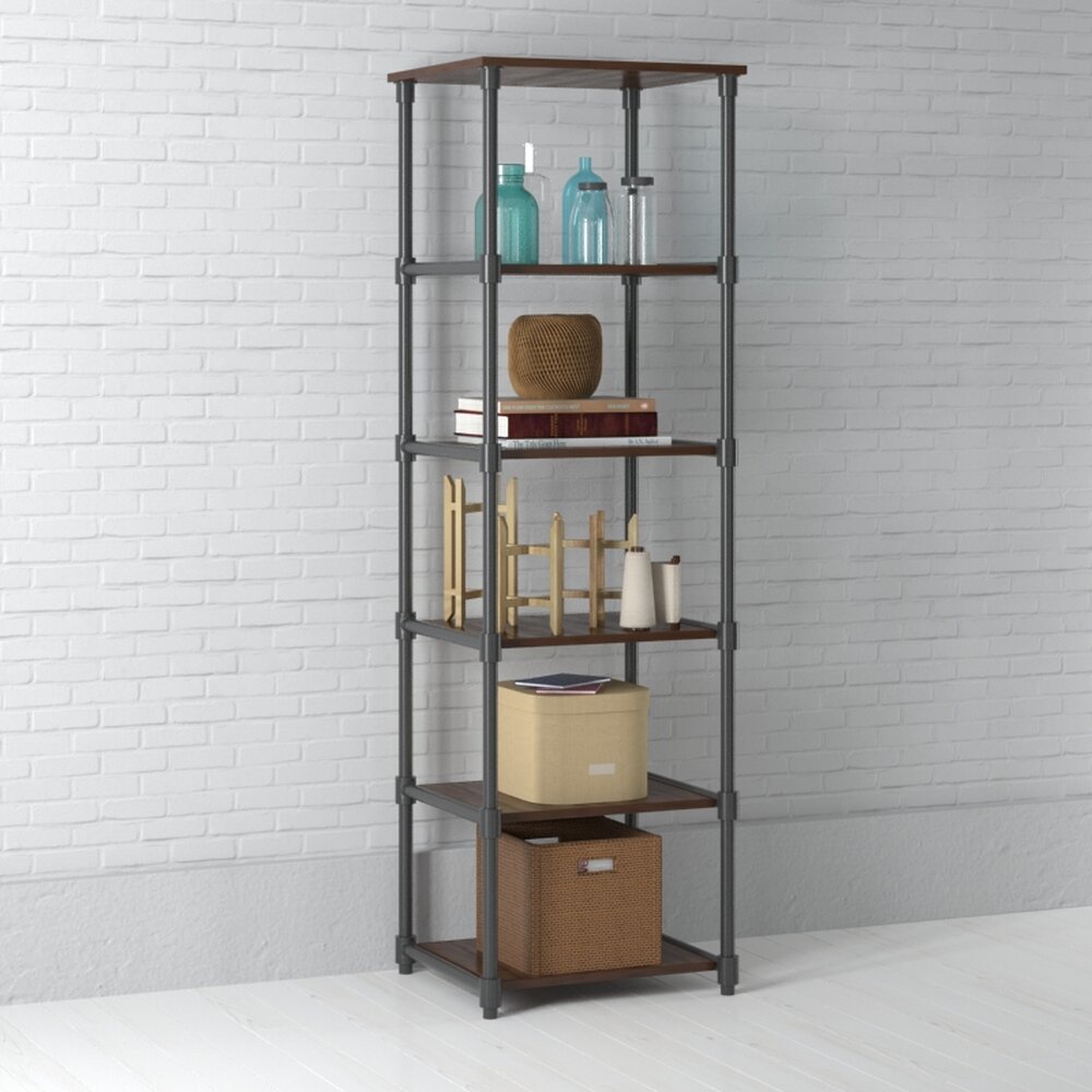 Shelving Unit with Decor 3D-Modell