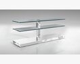 Modern Glass TV Stand 3Dモデル