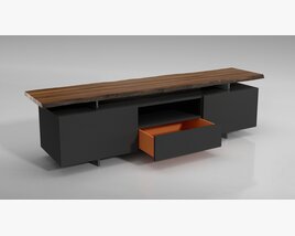 Modern TV Stand with Storage Modèle 3D
