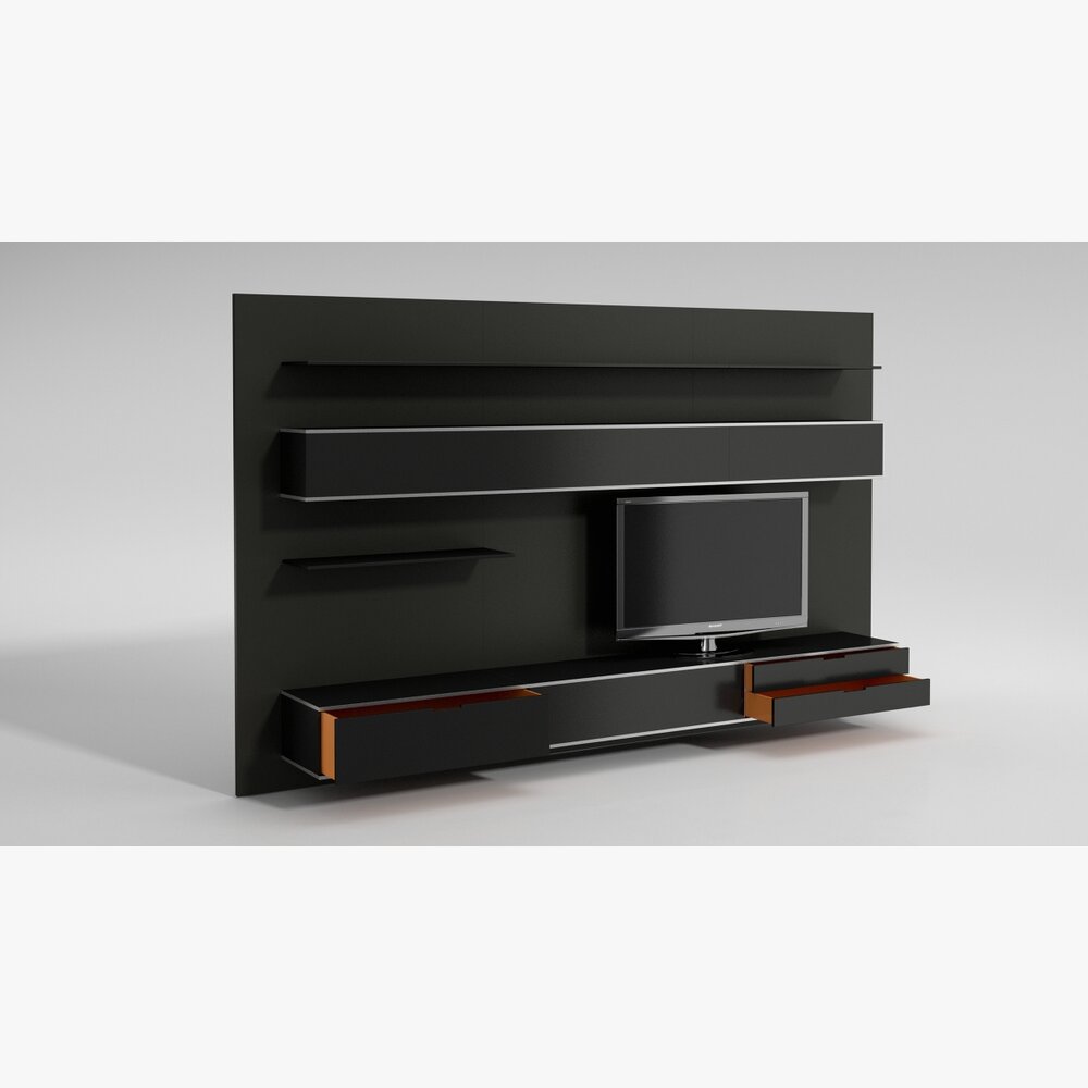 Modern Entertainment TV Stand 3Dモデル