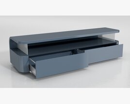 Modern TV Stand with Drawers 3D model