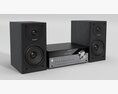 Compact Stereo System Modello 3D