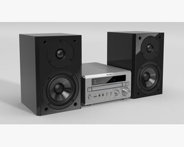 Compact Stereo System 04 3D model