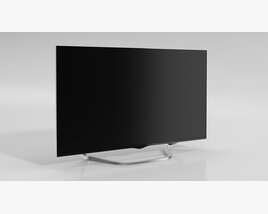 Modern Flat Screen Television 03 3D-Modell