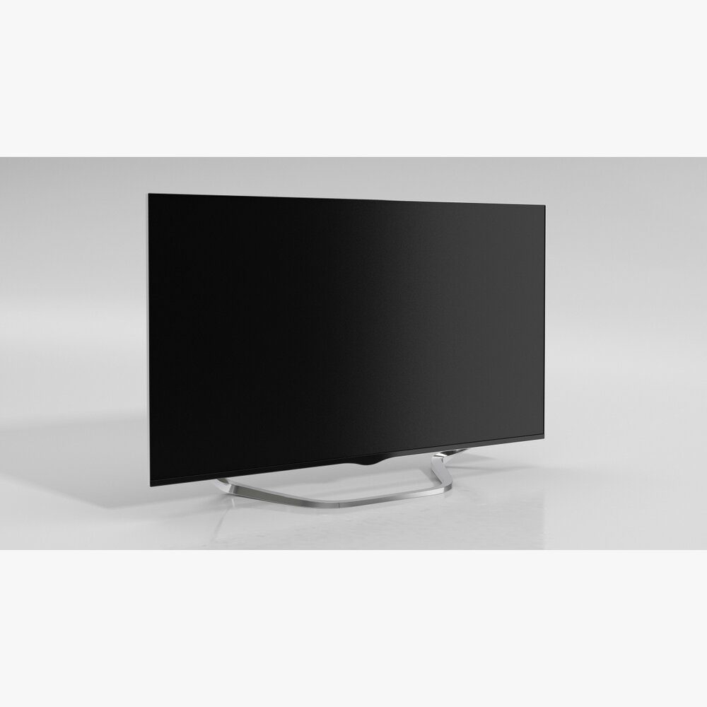 Modern Flat Screen Television 03 3d model