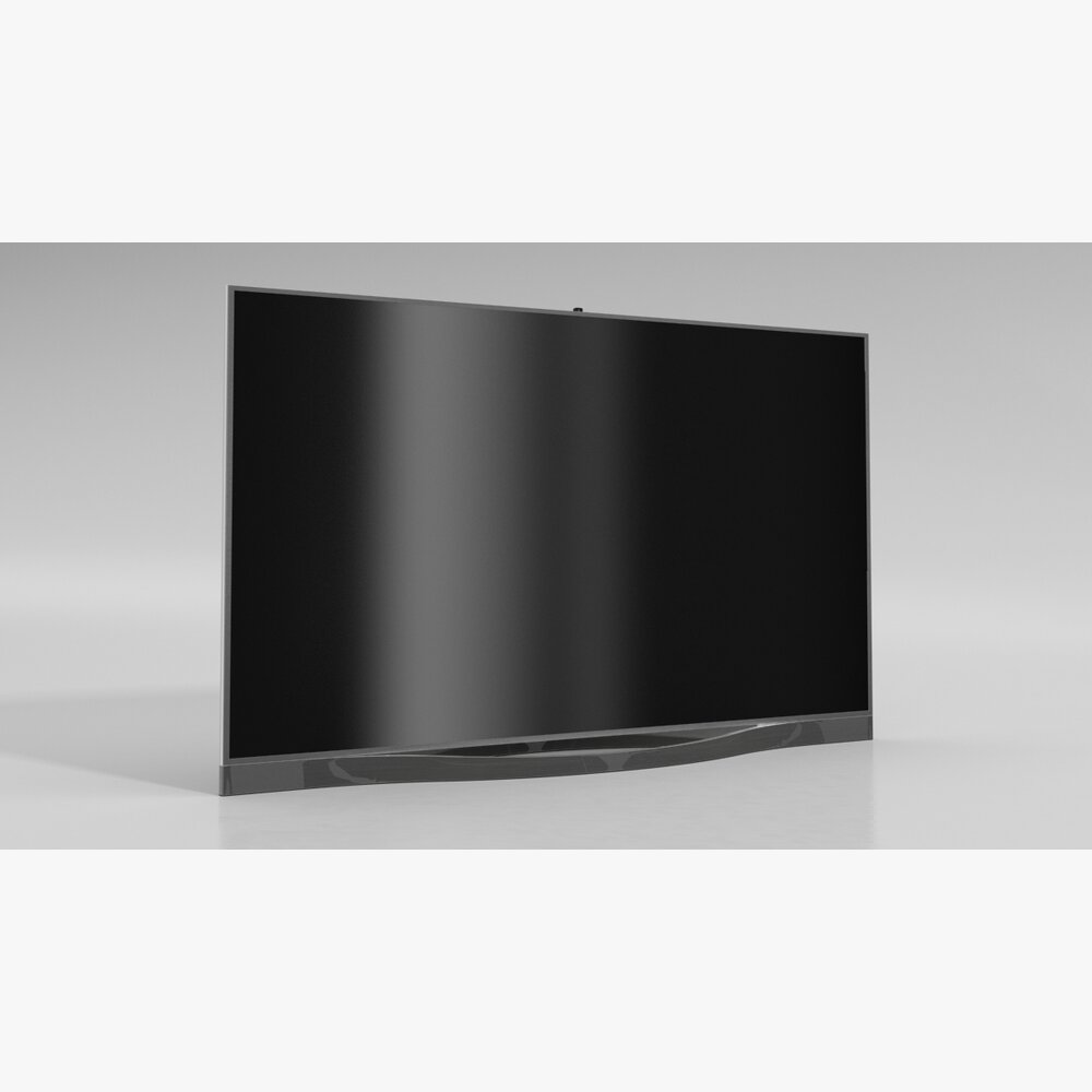 Modern Flat-Screen Television 04 3D-Modell