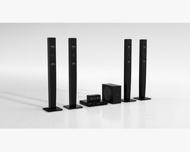 Home Theater Speaker System 02 3D 모델 