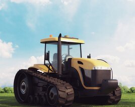 Modern Tractor 3D model