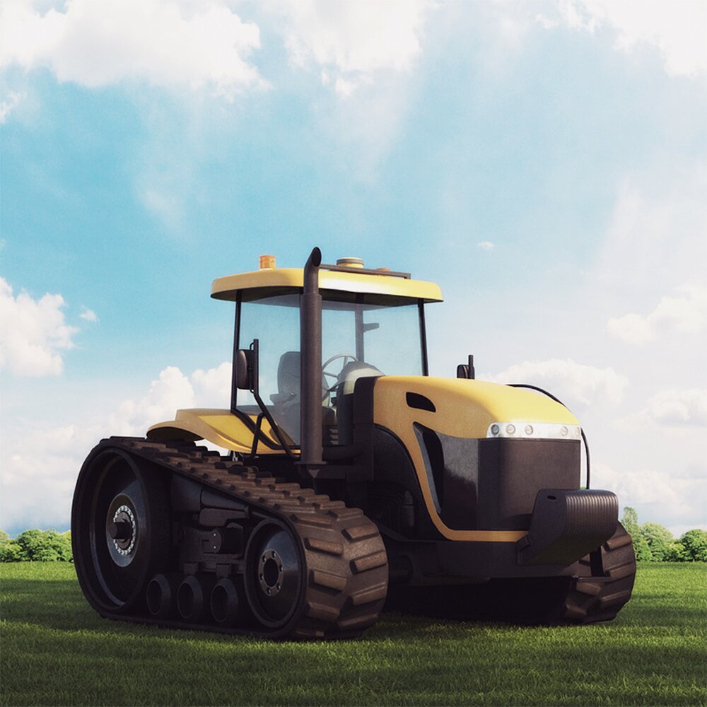 Modern Tractor 3D-Modell