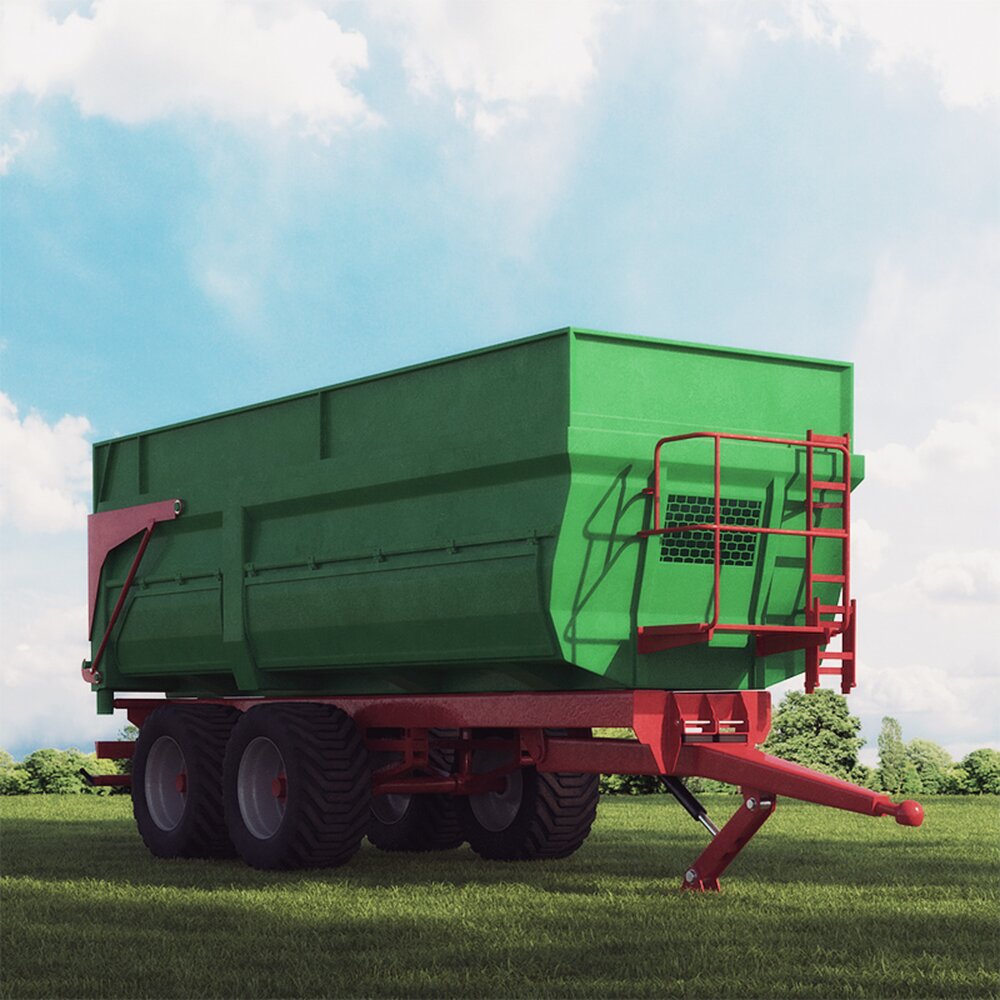 Agricultural Trailer 3D 모델 