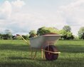 Agricultural Wheelbarrow Modèle 3d