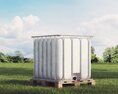 Agricultural Fuel Tank 3D-Modell