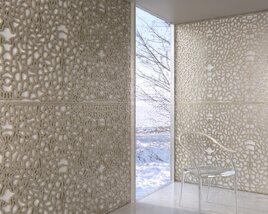 Modern Decorative walls 3D-Modell