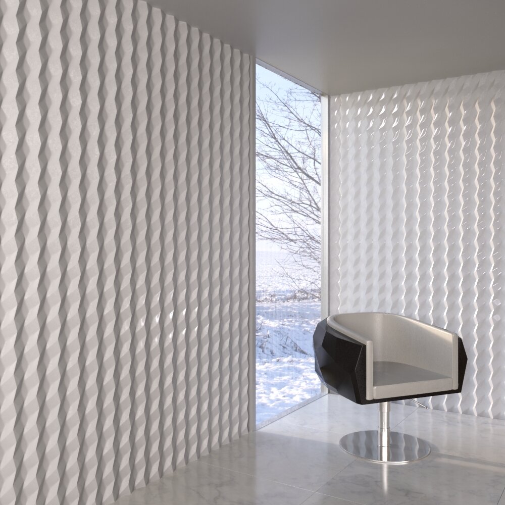 Abstract Wall Panels Interior 3D модель