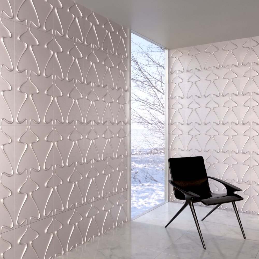 Modern Geometric Wall Panel Design 3D模型