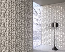Geometric Pattern Wall Panels Modelo 3d