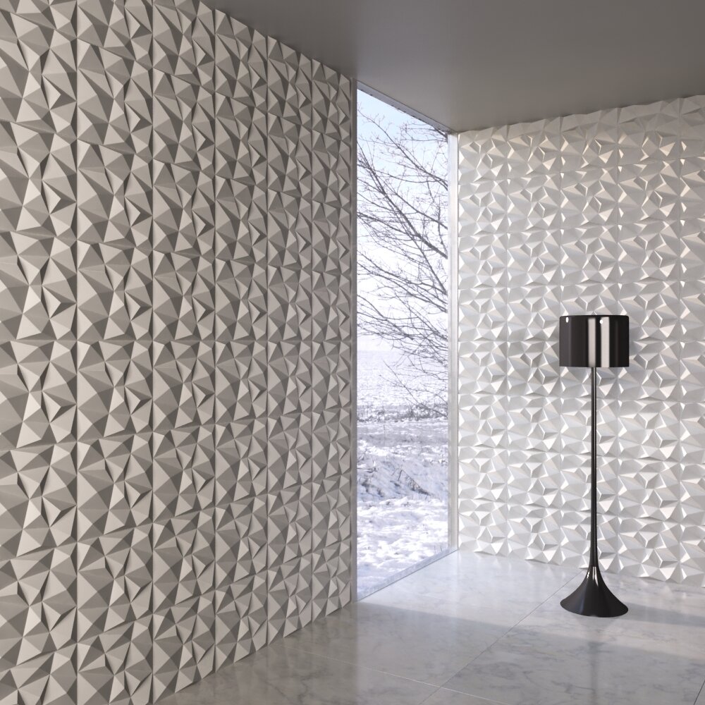 Geometric Pattern Wall Panels 3d model
