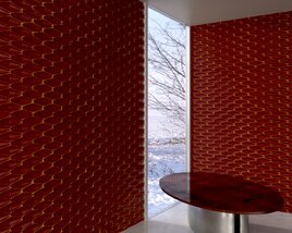 Contemporary Honeycomb Wall Panel Design 3D-Modell