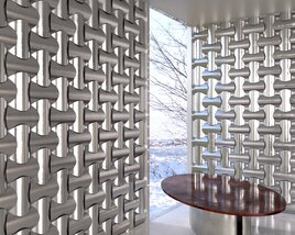 Modern Geometric Room Wall Panels 3D model