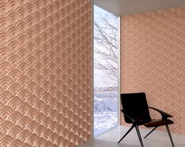 Cloudy Textured Decorative Wall Panels 3Dモデル