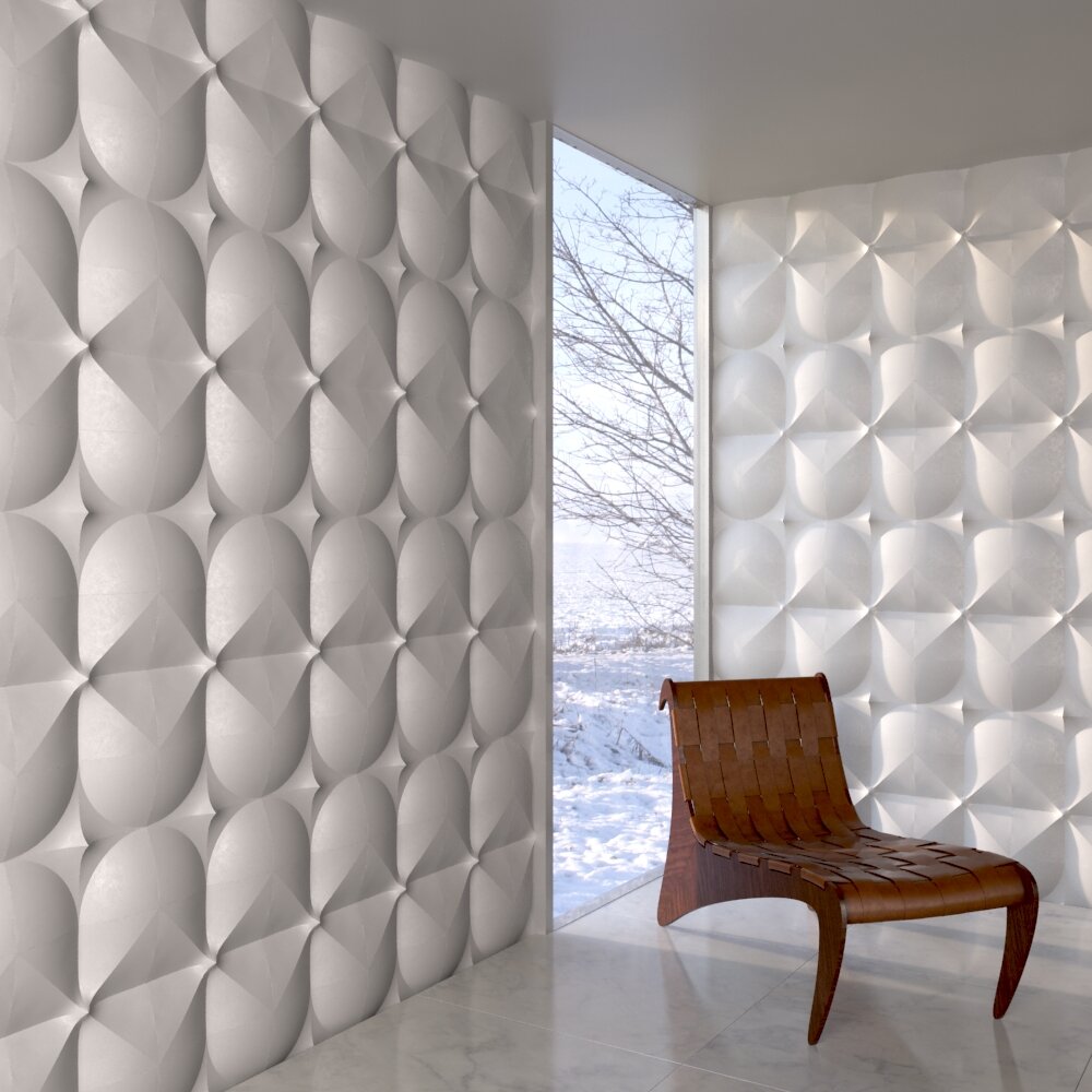 Geometric Wall Panel Design Modelo 3D