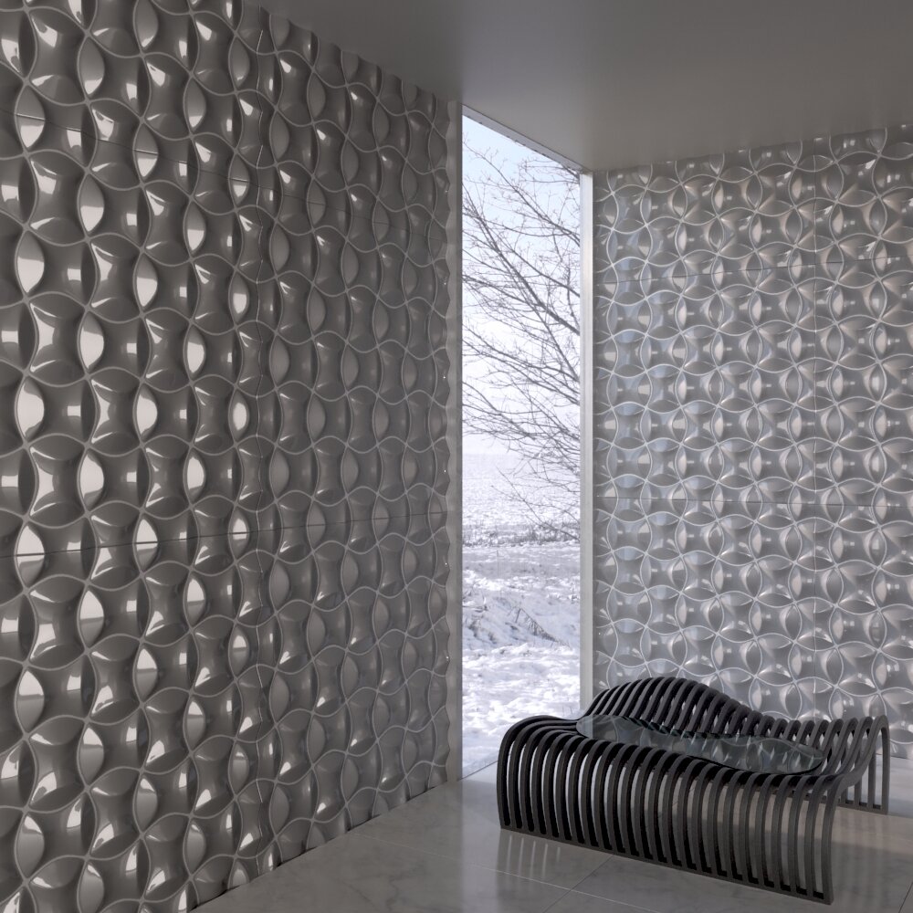 Geometric Patterned Wall Panels 3D-Modell