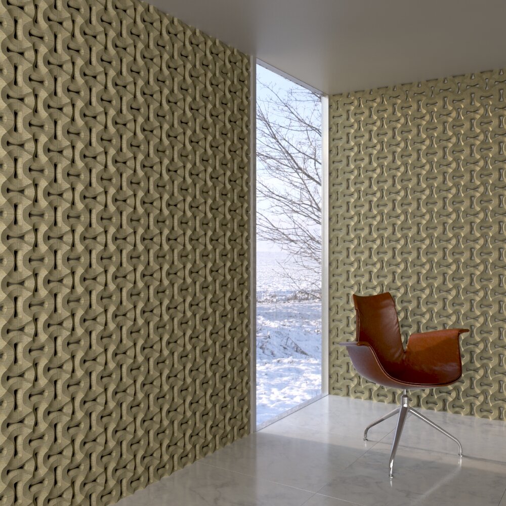 Stylish Modern Interior Wall Panels 3D-Modell