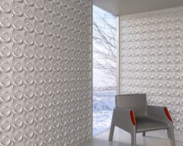 Modern 3D Wall Panel Design Modello 3D