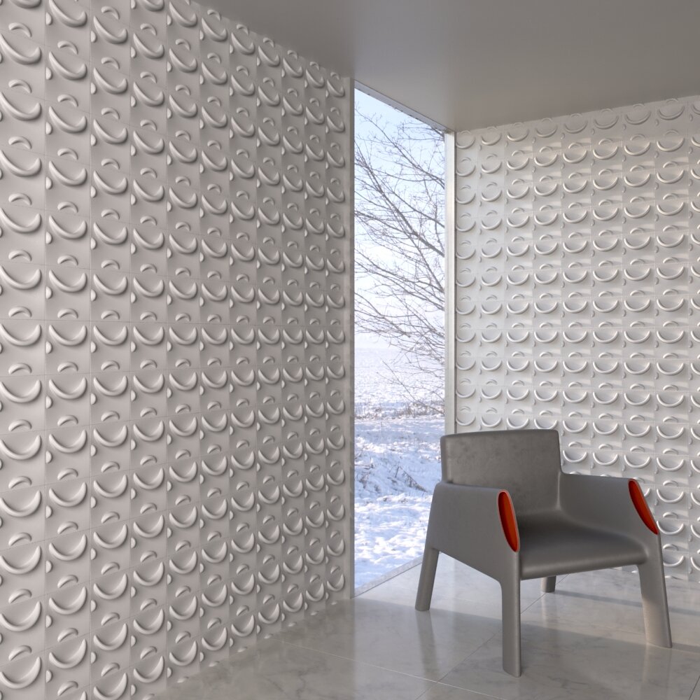 Modern 3D Wall Panel Design Modello 3D