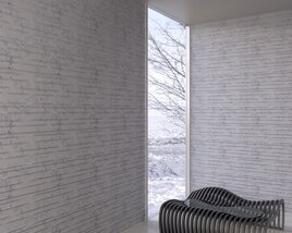 Modern Striped Wall Panels Modello 3D