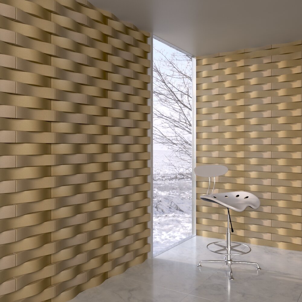 Modern 3D Wall Design in Contemporary Interior Modèle 3d