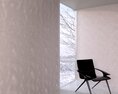 Modern Chair and Pink Wall Panels 3D-Modell
