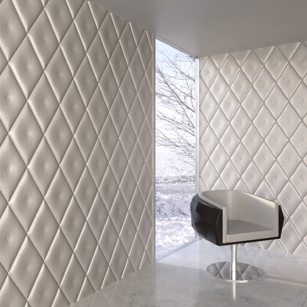 Modern Quilted Wall Panels Modello 3D
