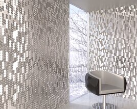 Modern Sequin Wall Panels Modello 3D