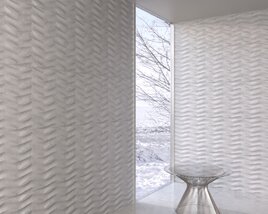 3D model of Textured Stone Decorative Wall Panels