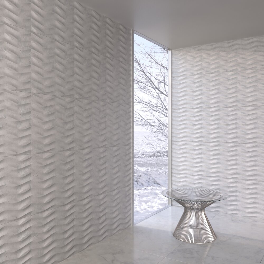 Textured Stone Decorative Wall Panels Modello 3D