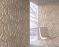 Contemporary Chair with Droplets Decorative Wall Panels Modelo 3D