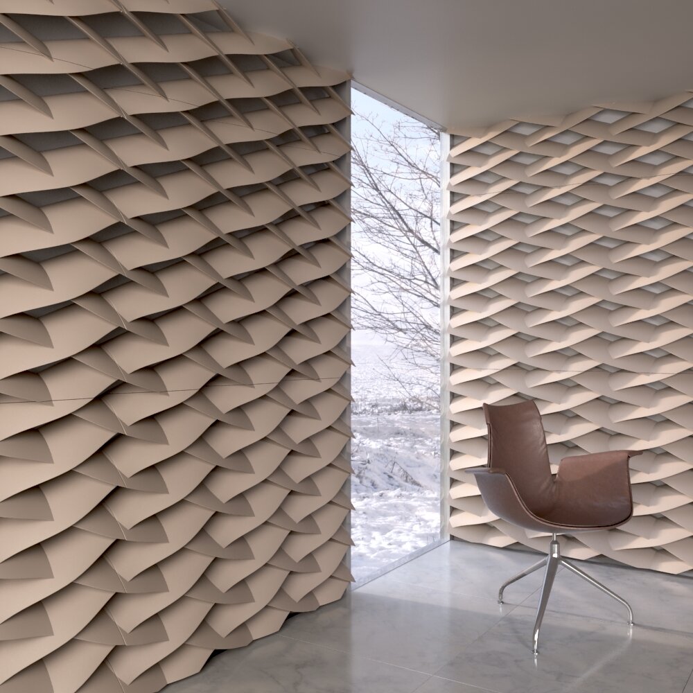 Woven Wall Panels Modelo 3d