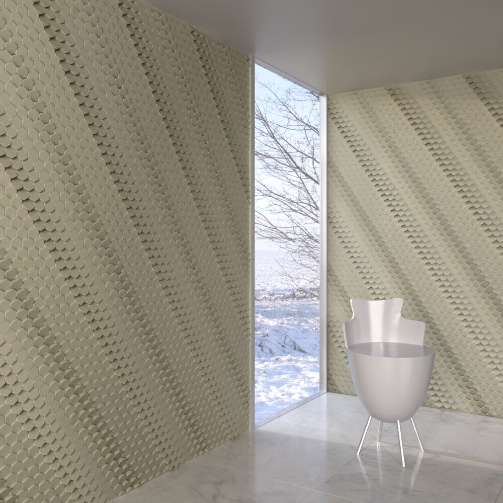 Bathroom Wall Panel Decoration Modello 3D