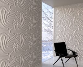 Abstract Texture Wall Panel 3D-Modell