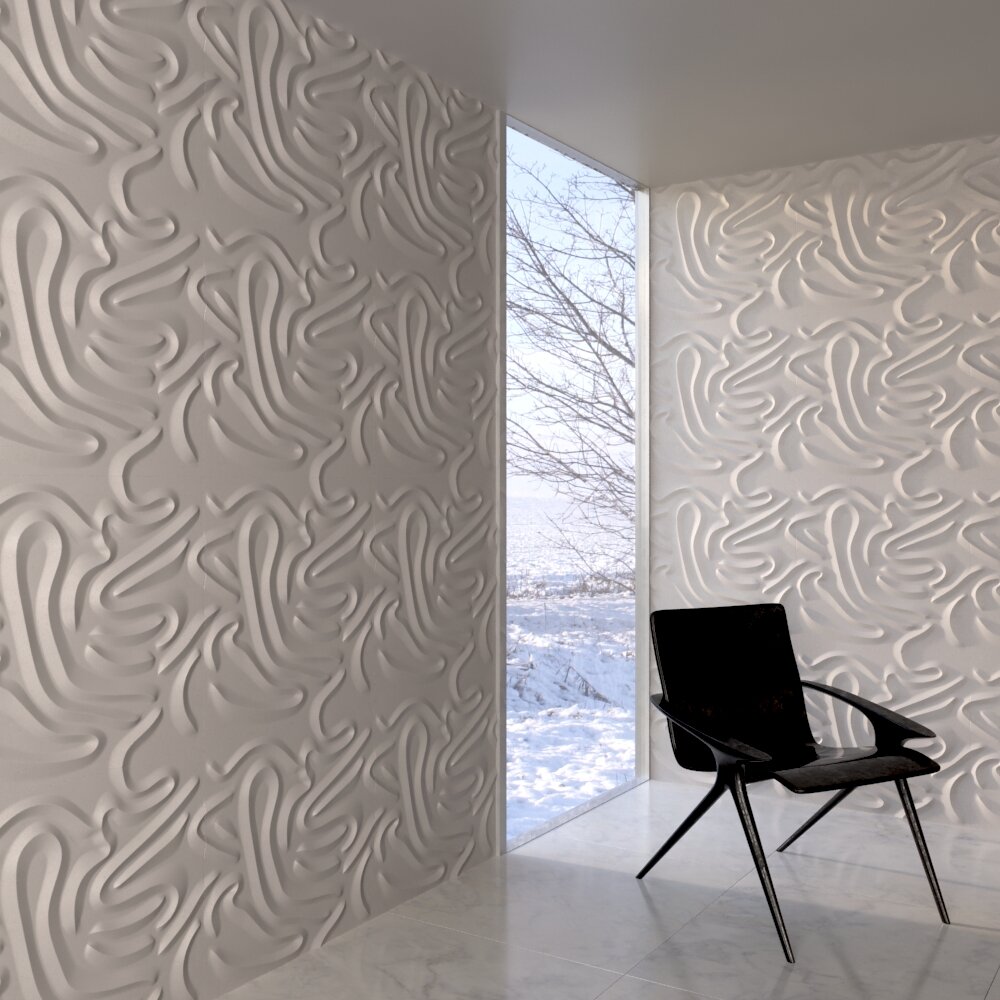 Abstract Texture Wall Panel Modelo 3d