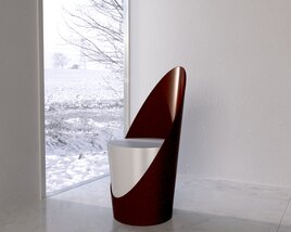Modern Sculptural Chair 3D model