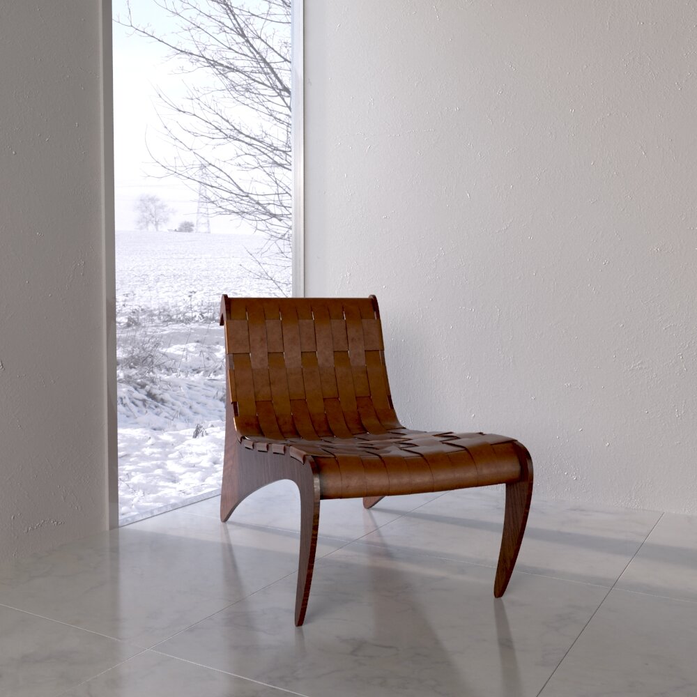 Modern Leather Chair Modèle 3D