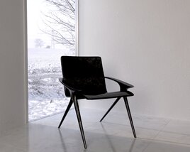 Modern Minimalist Chair 02 3D модель