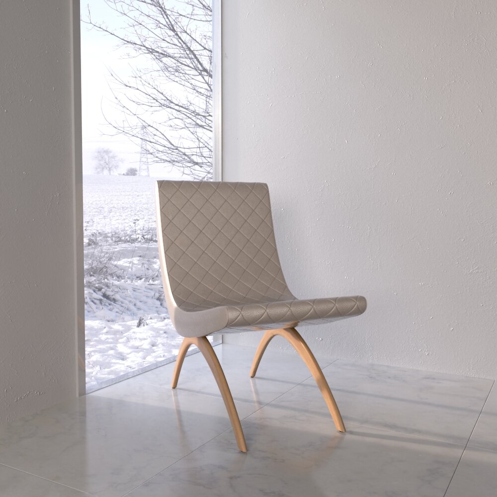 Modern Minimalist Chair 03 3D model