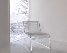 Modern Minimalist Chair 04 Modello 3D
