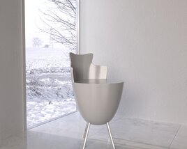 Modern Minimalist Chair 05 3D model