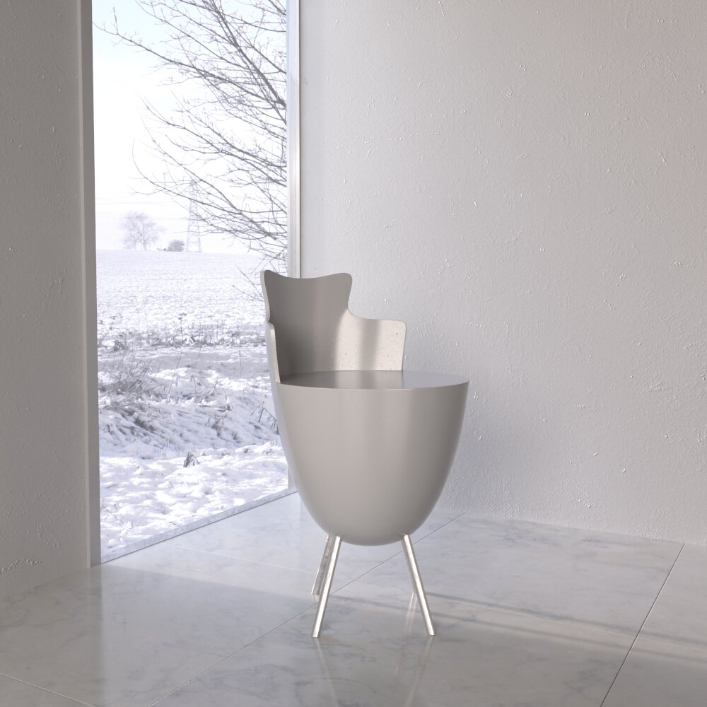 Modern Minimalist Chair 05 3D-Modell