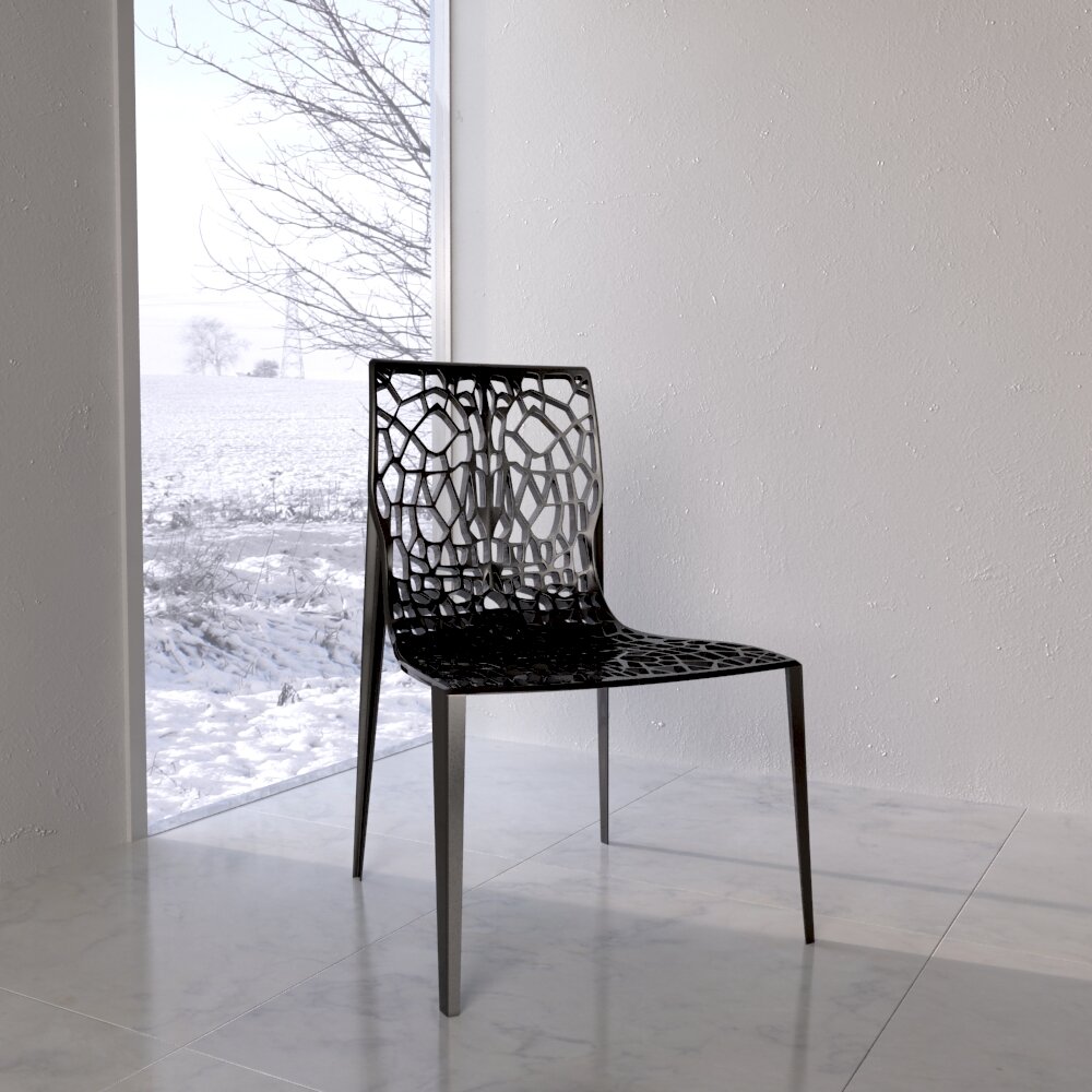 Modern Lattice Chair Modelo 3d